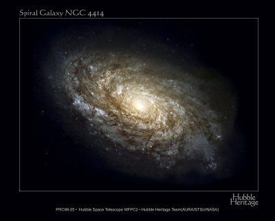 Galassia NGC 4414 ripresa da Hubble